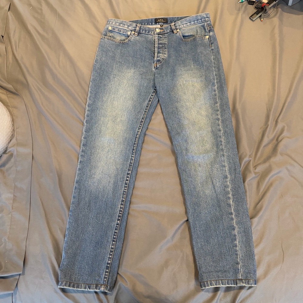 A.P.C.‎ Petit New Standard Jeans Size 31 Light Wash Button Fly